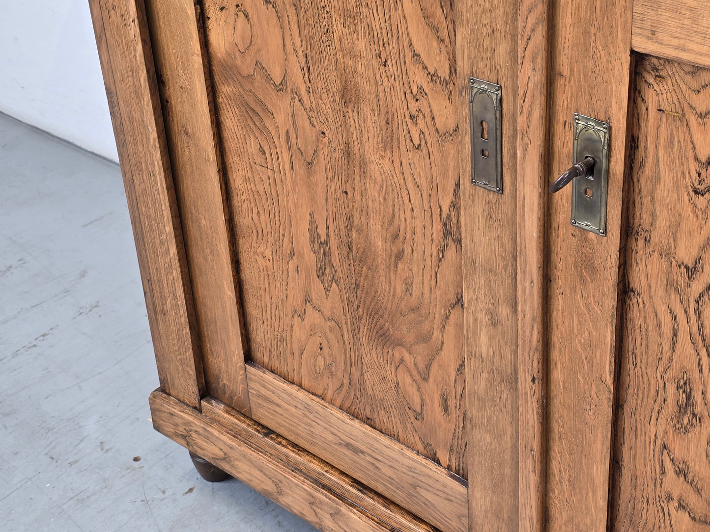 ANTIK VERTIKO eiche jugendstil kommode schrank holz vollholz vintage braun