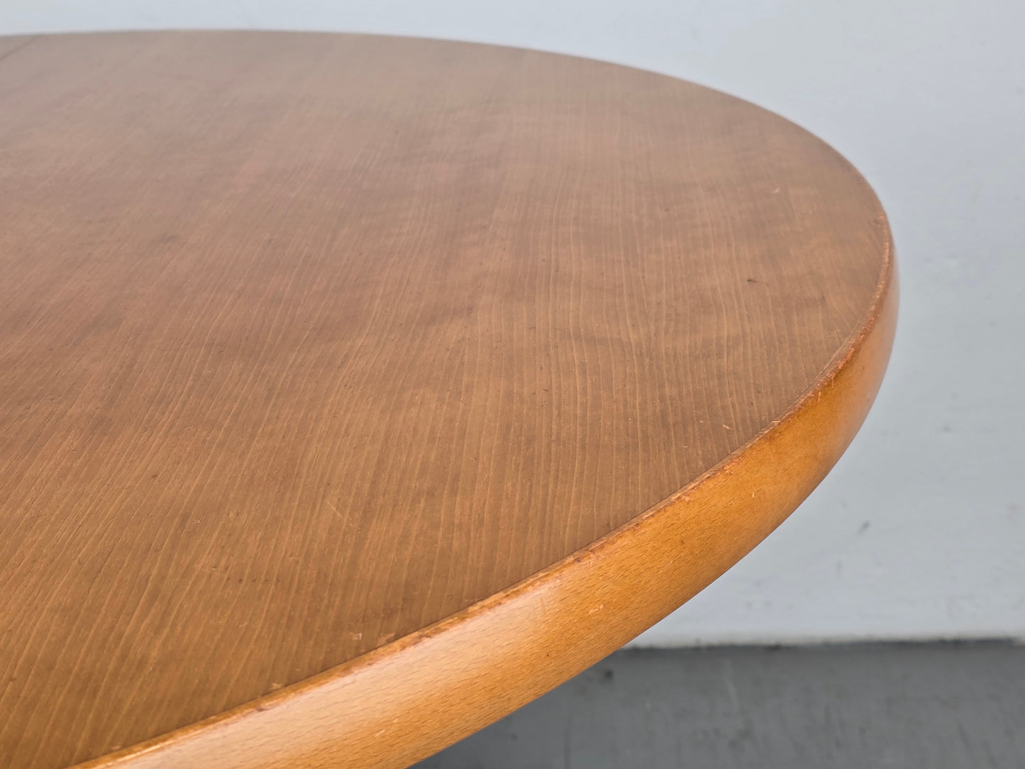 MID CENTURY ESSTISCH tisch holz nussbaum vintage ausziehbar tafel rund
