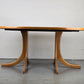 MID CENTURY ESSTISCH tisch holz nussbaum vintage ausziehbar tafel rund