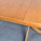 MID CENTURY ESSTISCH tisch holz nussbaum vintage ausziehbar tafel rund