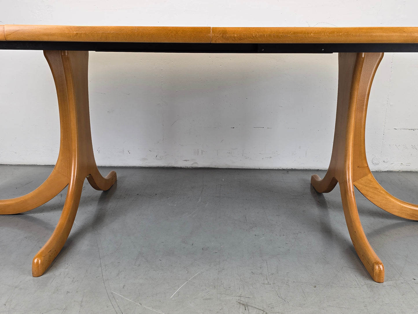 MID CENTURY ESSTISCH tisch holz nussbaum vintage ausziehbar tafel rund