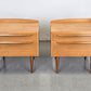 VINTAGE 2ER SET NACHTTISCHE nachttisch holz 1960er schlafzimmer tisch kommode