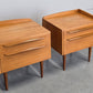 VINTAGE 2ER SET NACHTTISCHE nachttisch holz 1960er schlafzimmer tisch kommode