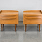 VINTAGE 2ER SET NACHTTISCHE nachttisch holz 1960er schlafzimmer tisch kommode