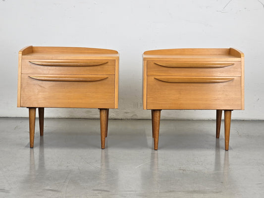 VINTAGE 2ER SET NACHTTISCHE nachttisch holz 1960er schlafzimmer tisch kommode