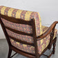 VINTAGE OMA SESSEL holz tv stuhl blumen muster armchair retro antik