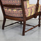 VINTAGE OMA SESSEL holz tv stuhl blumen muster armchair retro antik