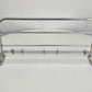 MID CENTURY GARDEROBE vintage metall alu haken hutablage wagon zug
