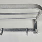 MID CENTURY GARDEROBE vintage metall alu haken hutablage wagon zug