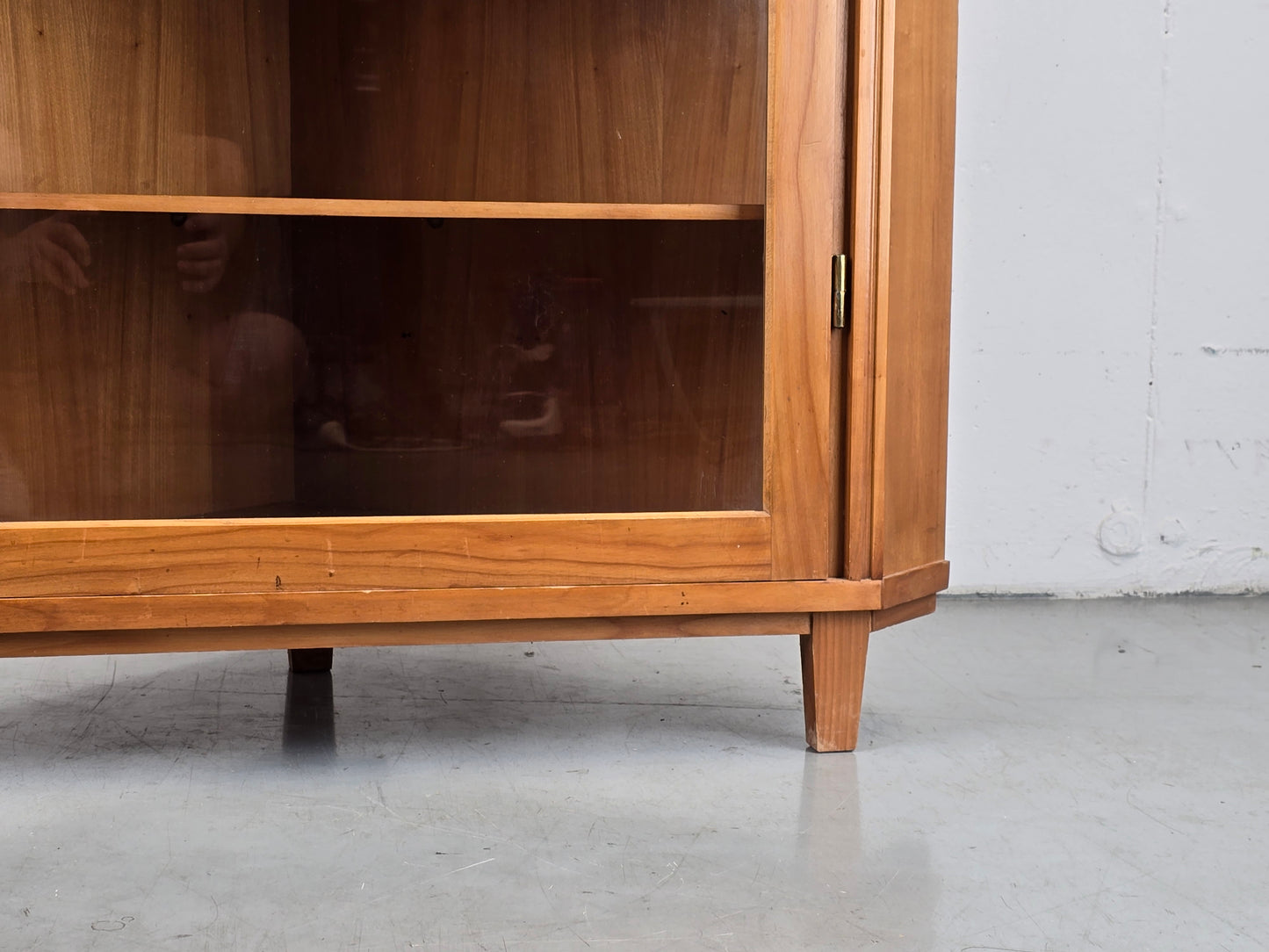 VINTAGE ECKVITRINE vitrine eckschrank eckkommode holz antik eck