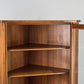 VINTAGE ECKVITRINE vitrine eckschrank eckkommode holz antik eck