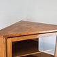 VINTAGE ECKVITRINE vitrine eckschrank eckkommode holz antik eck