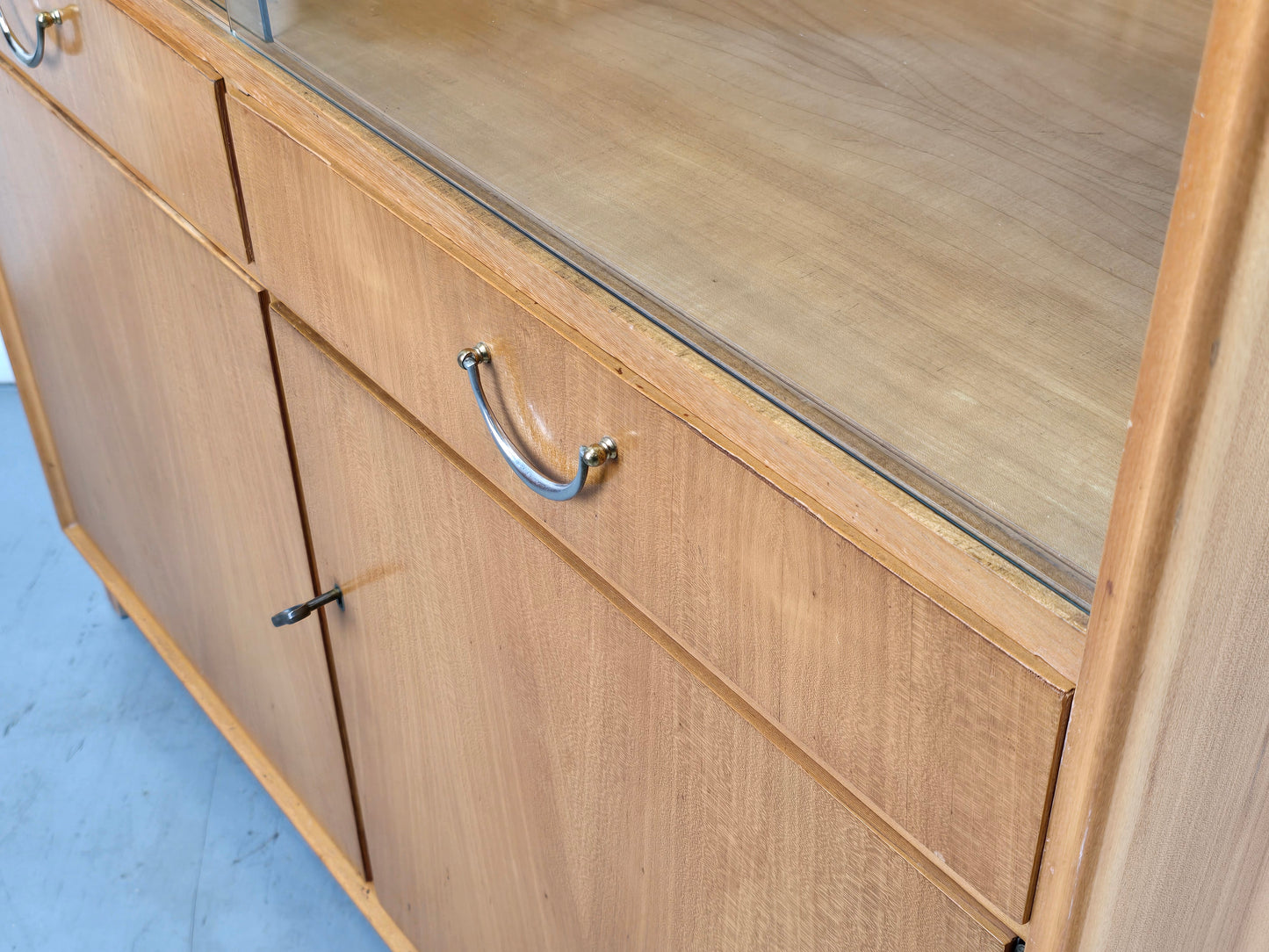 MUSTERRING VITRINENSCHRANK vitrine schrank kommode holz rüster vintage
