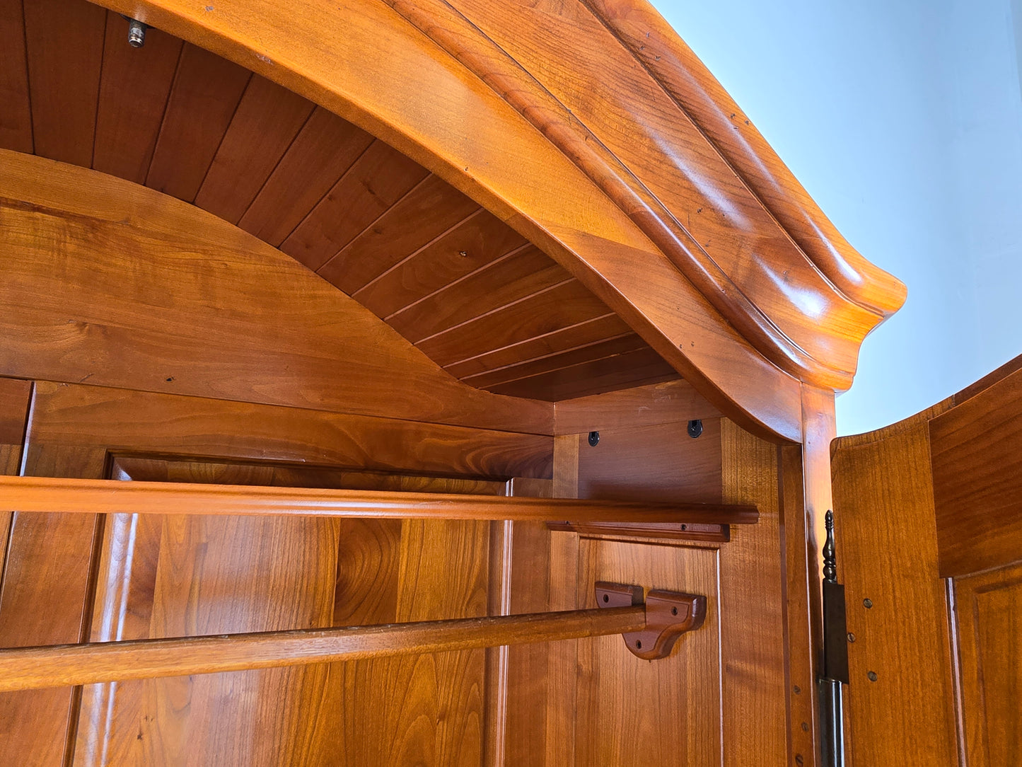 KIRSCHBAUM SCHRANK vollholz kirsche kleiderschrank domicil vintage