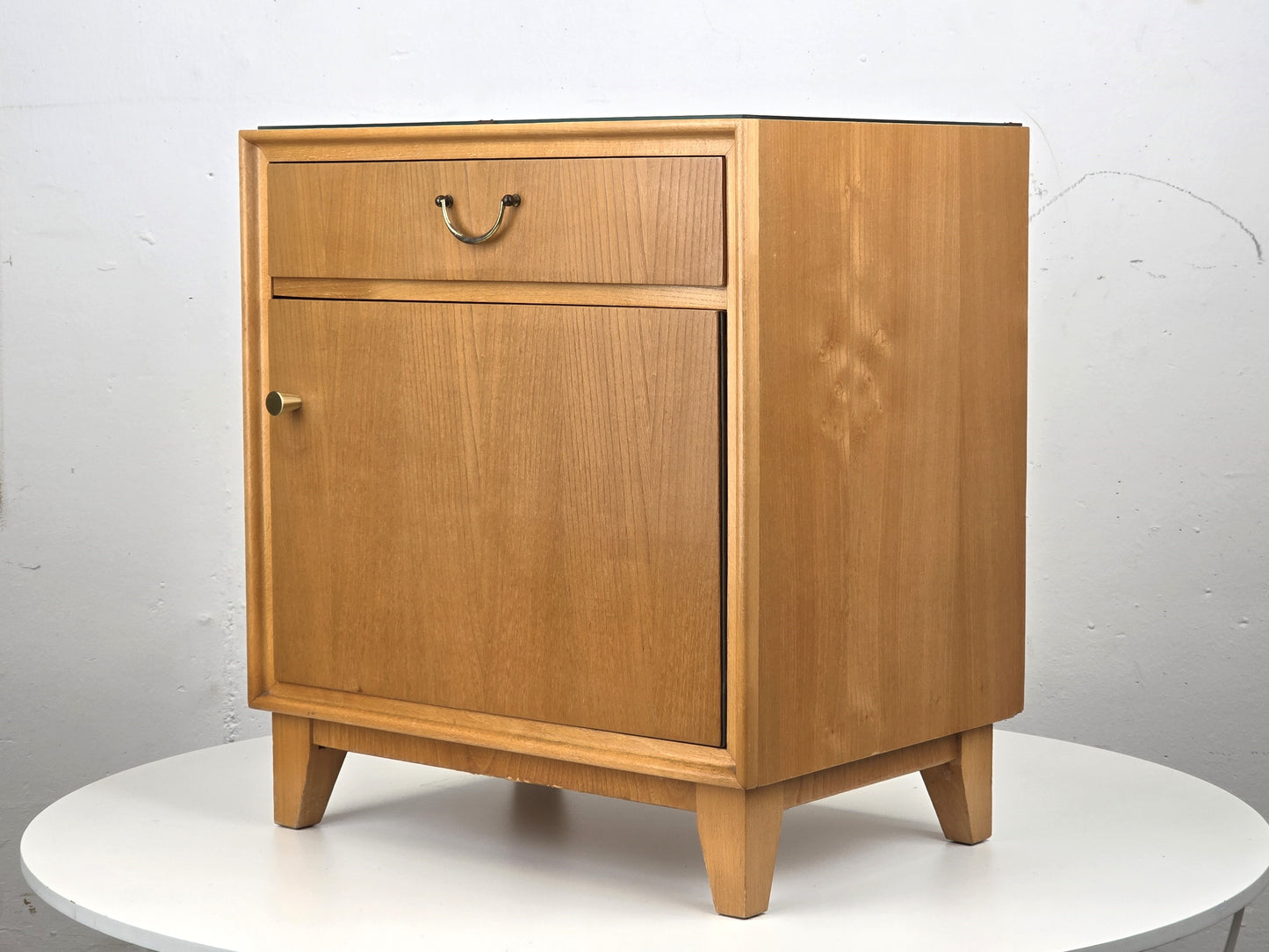 VINTAGE NACHTTISCH tisch schlafzimmer bett holz rüster kommödchen