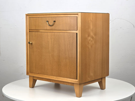 VINTAGE NACHTTISCH tisch schlafzimmer bett holz rüster kommödchen