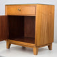 VINTAGE NACHTTISCH tisch schlafzimmer bett holz rüster kommödchen
