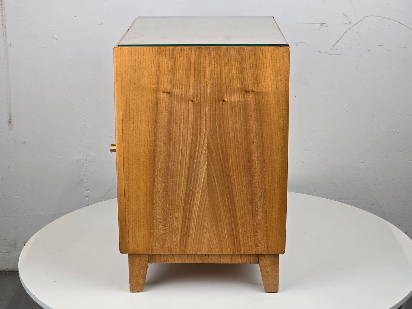 VINTAGE NACHTTISCH tisch schlafzimmer bett holz rüster kommödchen