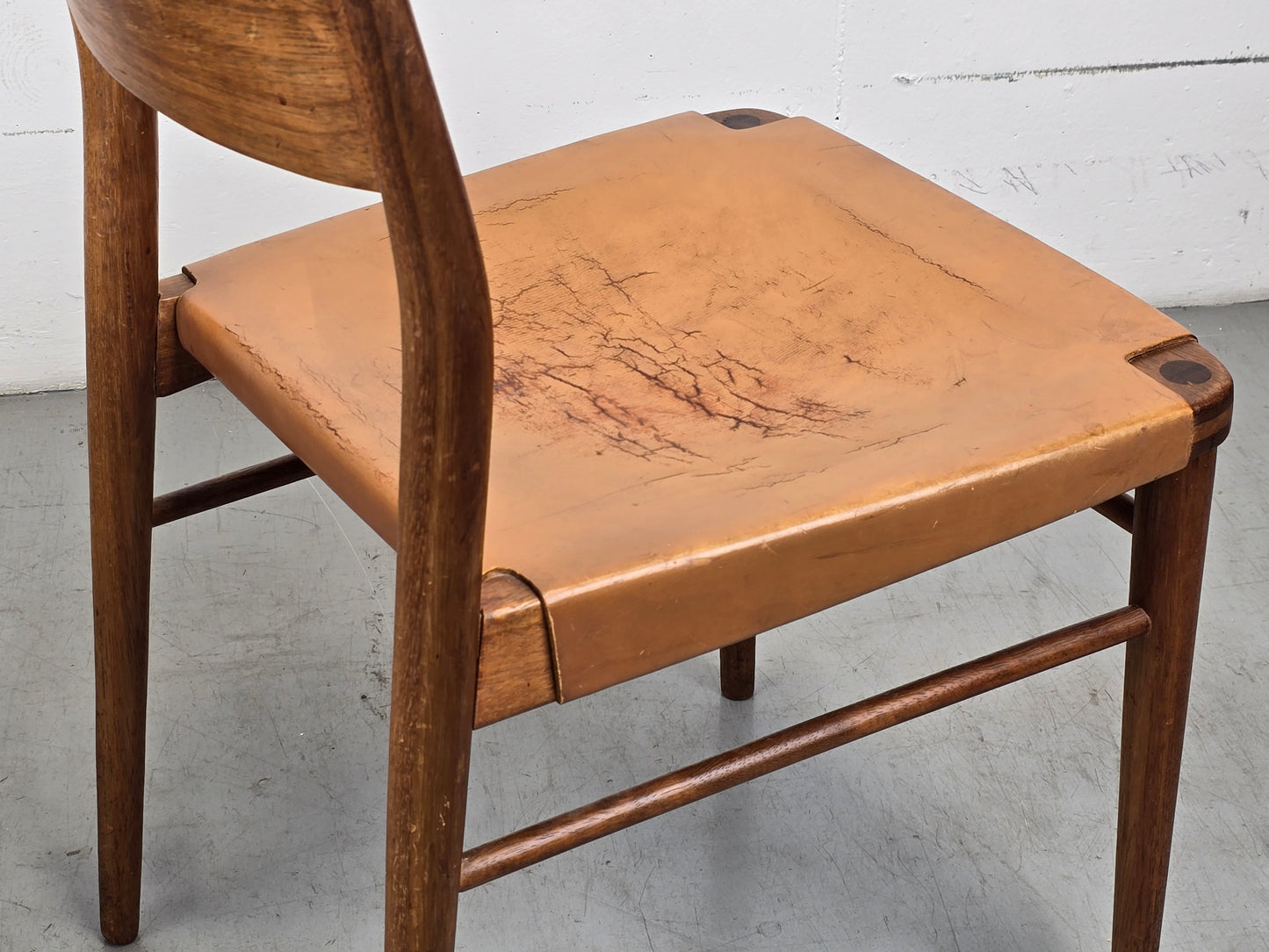 GEORG LEOWALD STUHL stühle esszimmer küche vintage teak esstisch mid century