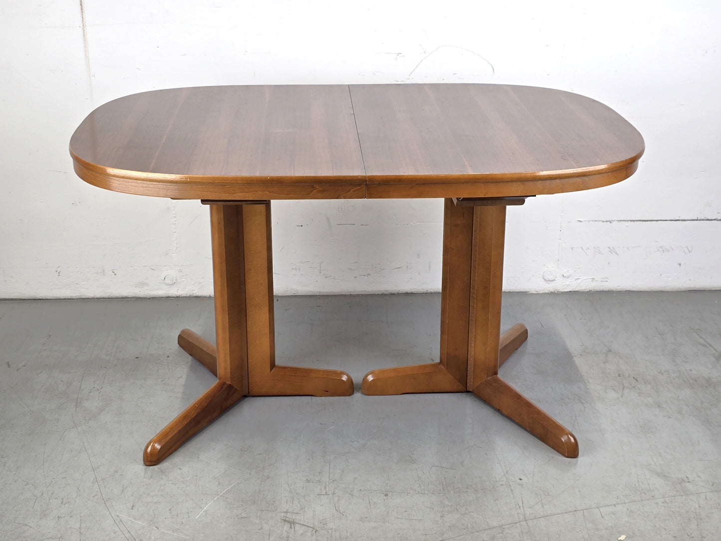 VINTAGE NUSSBAUM ESSTISCH esszimmer tisch holz ausziehbar tafel