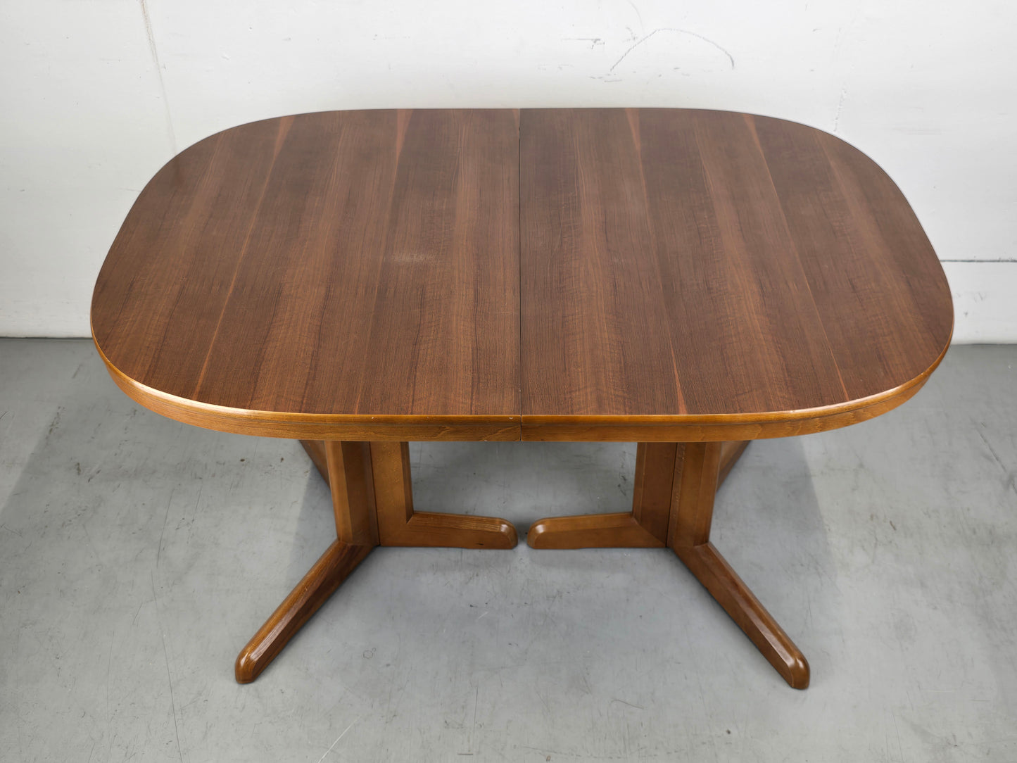 VINTAGE NUSSBAUM ESSTISCH esszimmer tisch holz ausziehbar tafel