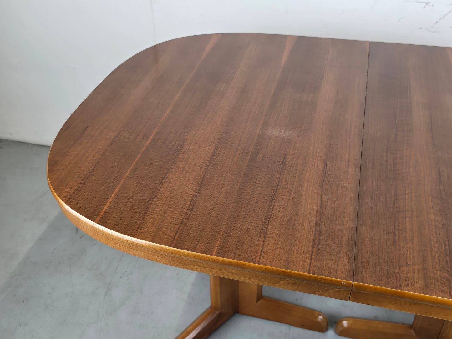 VINTAGE NUSSBAUM ESSTISCH esszimmer tisch holz ausziehbar tafel