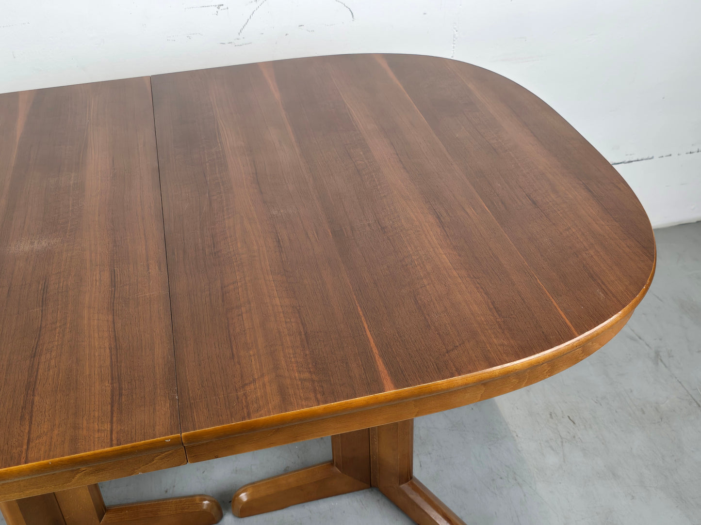 VINTAGE NUSSBAUM ESSTISCH esszimmer tisch holz ausziehbar tafel