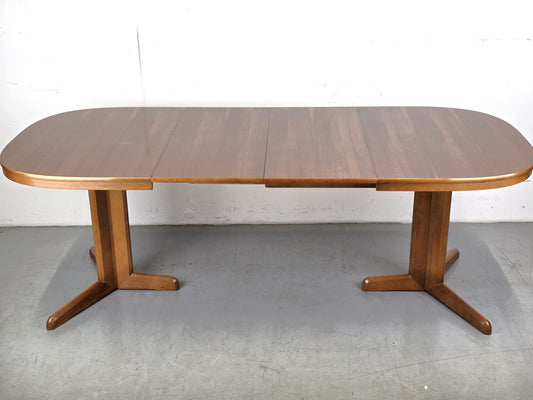 VINTAGE NUSSBAUM ESSTISCH esszimmer tisch holz ausziehbar tafel