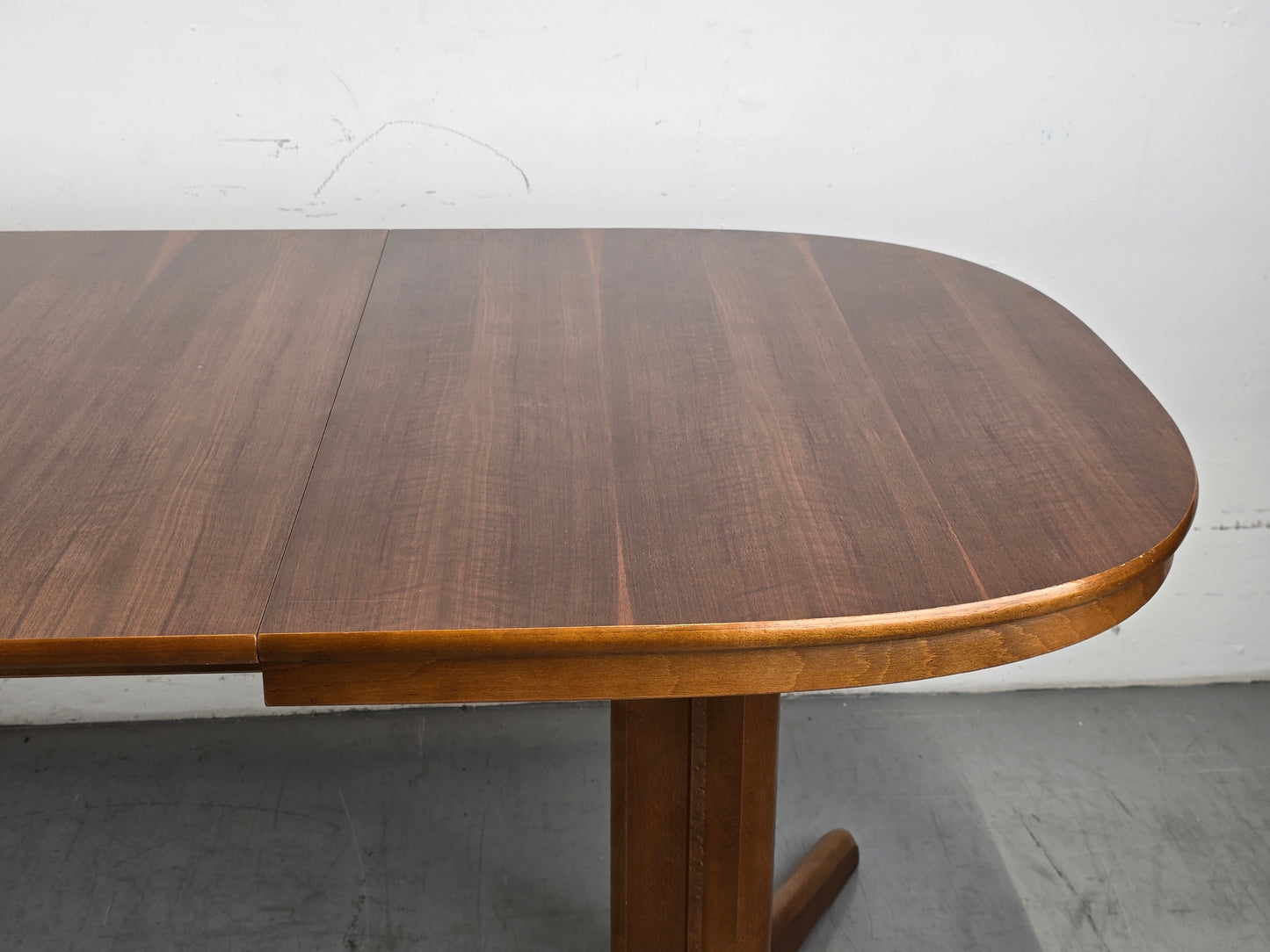 VINTAGE NUSSBAUM ESSTISCH esszimmer tisch holz ausziehbar tafel