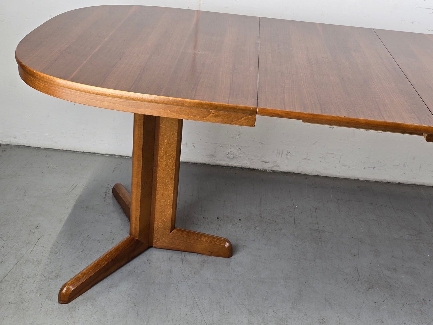 VINTAGE NUSSBAUM ESSTISCH esszimmer tisch holz ausziehbar tafel