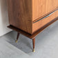 BEHR HIGHBOARD sideboard holz vintage schrank mid century schubladen schiebetüren ebw erwin behr wendlingen