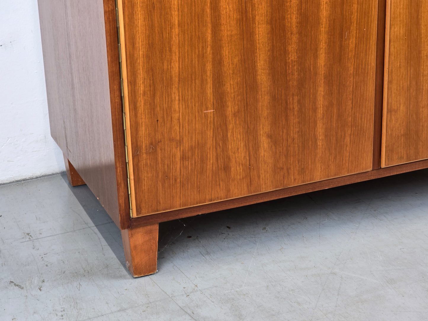 WK MÖBEL KLEIDERSCHRANK holz schrank kommode vintage garderobe 1950er mid century