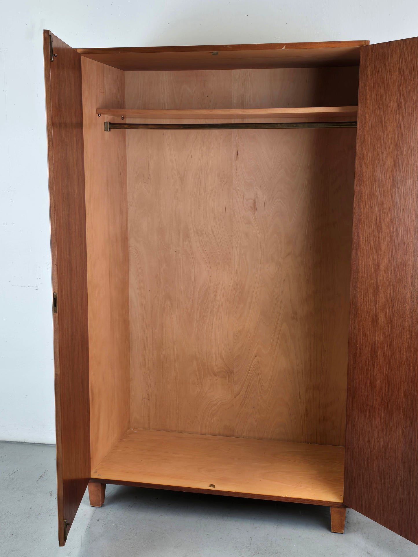 WK MÖBEL KLEIDERSCHRANK holz schrank kommode vintage garderobe 1950er mid century