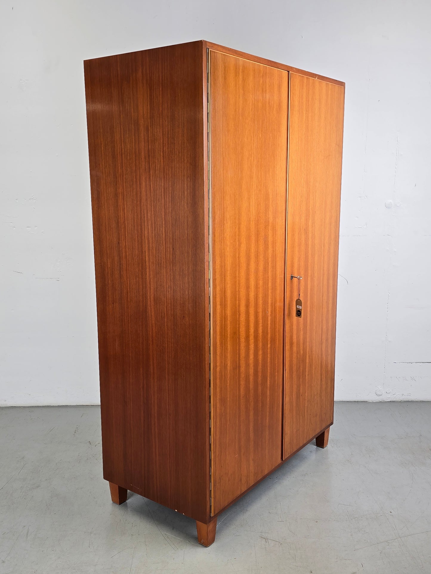 WK MÖBEL KLEIDERSCHRANK holz schrank kommode vintage garderobe 1950er mid century