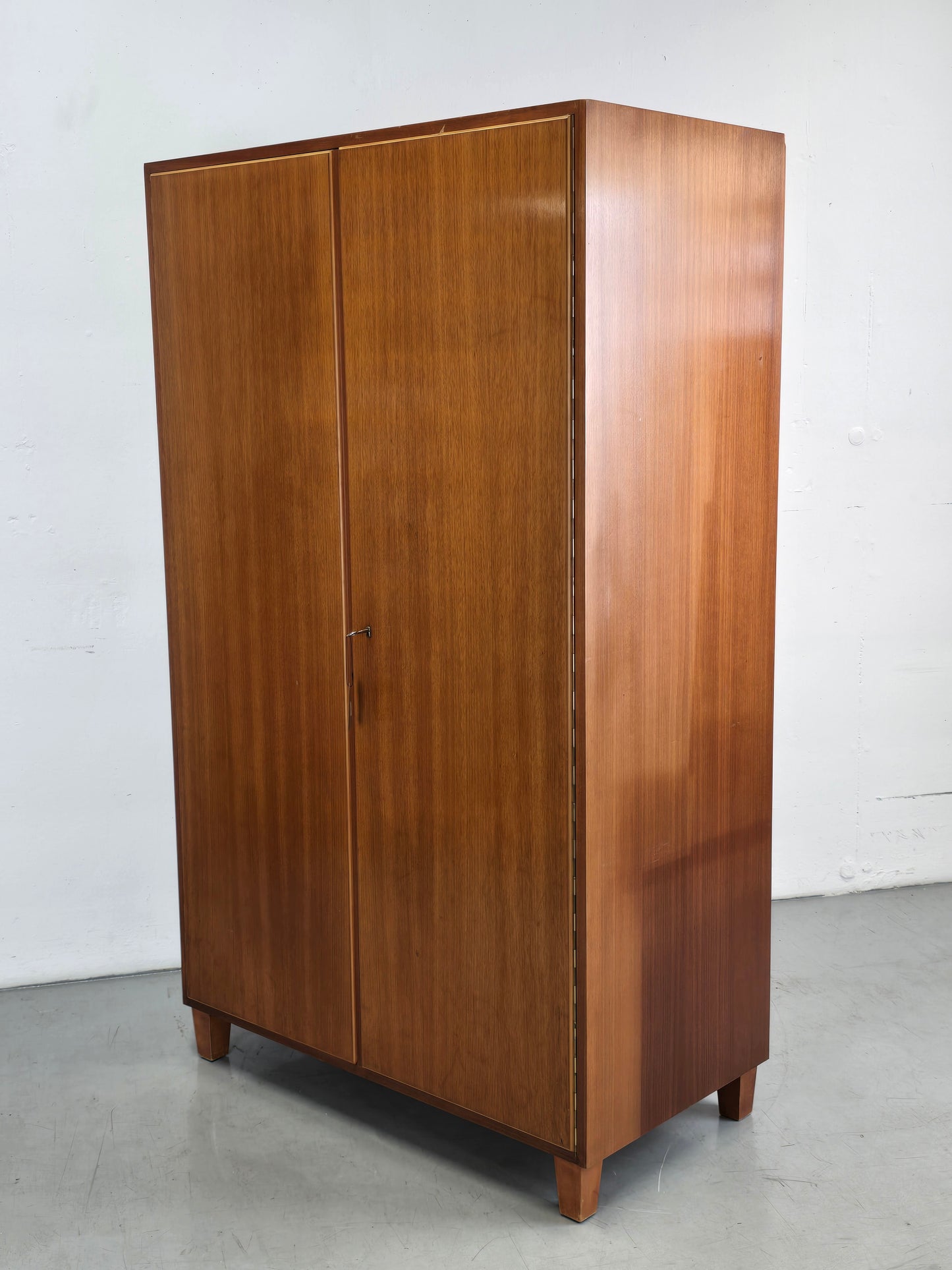 WK MÖBEL KLEIDERSCHRANK holz schrank kommode vintage garderobe 1950er mid century