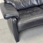 DE SEDE DS70 SOFA leder couch garnitur echtleder dunkelblau vintage 2Sitzer