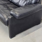 DE SEDE DS70 SOFA leder couch garnitur echtleder dunkelblau vintage 2Sitzer