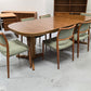 VINTAGE NUSSBAUM ESSTISCH esszimmer tisch holz ausziehbar tafel