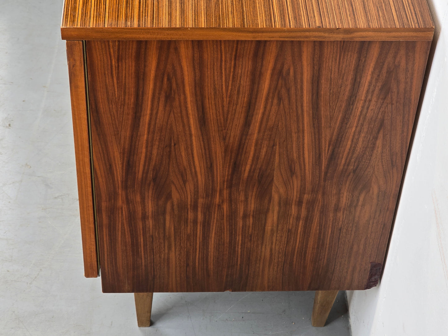 ZEBRANO SIDEBOARD tv board kommode holz vintage mid century 1960er