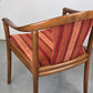 VINTAGE ARMCHAIR stuhl esstisch esszimmer küche armlehnen rot