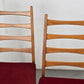 MID CENTURY STÜHLE stuhl vintage esstisch esszimmer küche rot holz