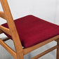 MID CENTURY STÜHLE stuhl vintage esstisch esszimmer küche rot holz
