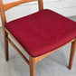 MID CENTURY STÜHLE stuhl vintage esstisch esszimmer küche rot holz