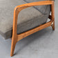 KNOLL ANTIMOTT SESSEL grau holz vintage tv stuhl 1960er retro