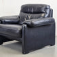 DE SEDE DS70 SESSEL leder couch garnitur echtleder dunkelblau vintage !Sitzer