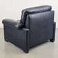 DE SEDE DS70 SESSEL leder couch garnitur echtleder dunkelblau vintage !Sitzer