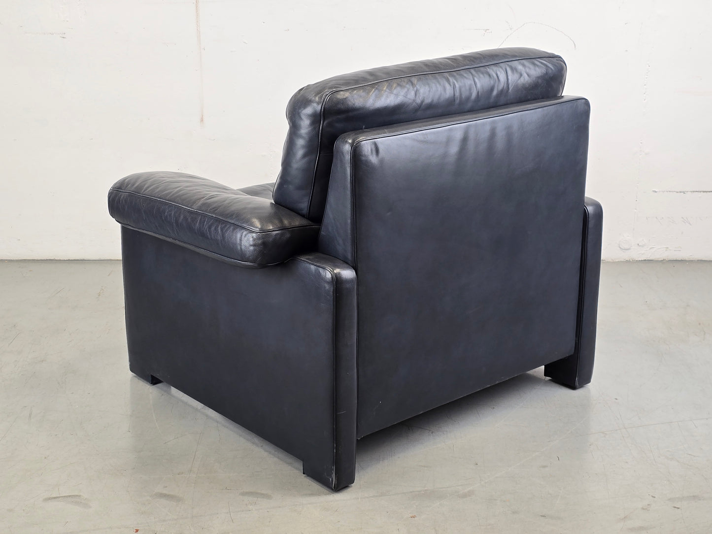 DE SEDE DS70 SESSEL leder couch garnitur echtleder dunkelblau vintage !Sitzer