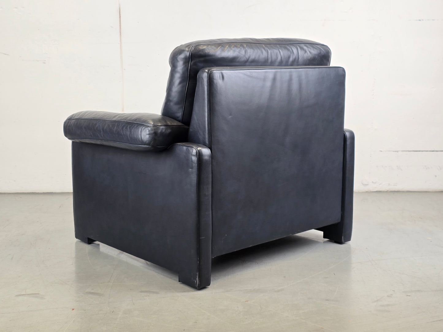 DE SEDE DS70 SESSEL leder couch garnitur echtleder dunkelblau vintage !Sitzer