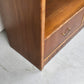 VINTAGE REGAL bücher holz nussbaum schrank bücherregal büro aktenschrank 1950er
