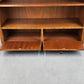 VINTAGE REGAL bücher holz nussbaum schrank bücherregal büro aktenschrank 1950er